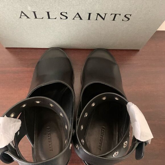 AllSaints pomola ankle strap soft leather sandal size 6 and 7 new - Picture 7 of 10